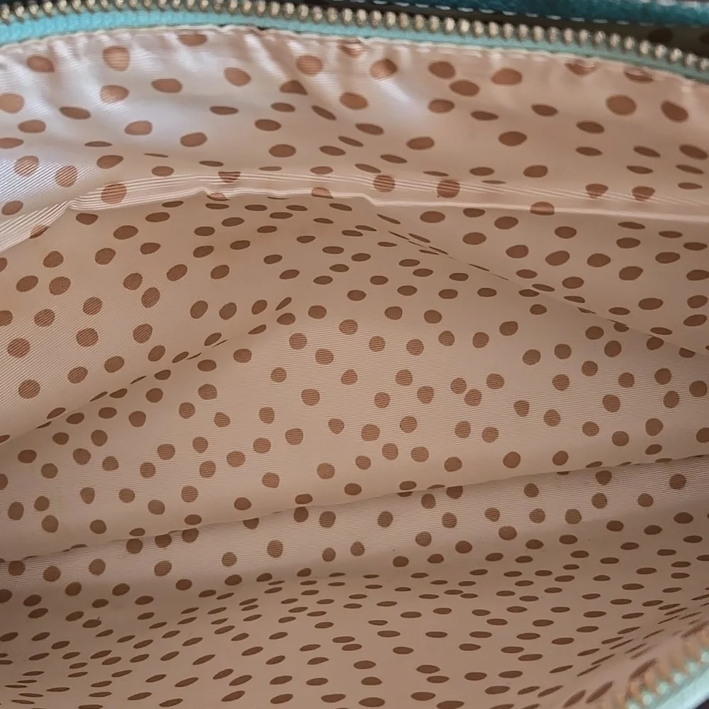 Kate SpadeLarge Wellesy Martine Robins Egg Blue Leather Tote  Bag
